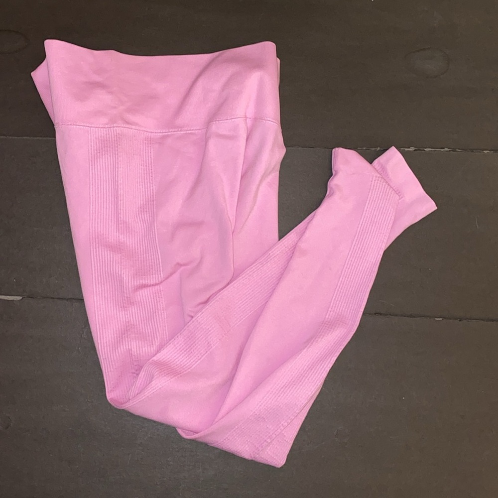 Forever 21 Medium Pink Leggings Yoga Pants - Picture 3 of 11